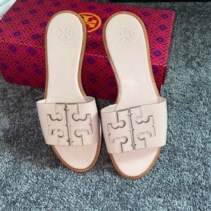 Tory Burch Ines slides Sea Shell pink (blush)